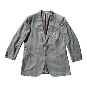 Ermenegildo Zegna Su Misura Trofeo 600 Gray Blazer 56R EU (46R US) $3,290 MSRP